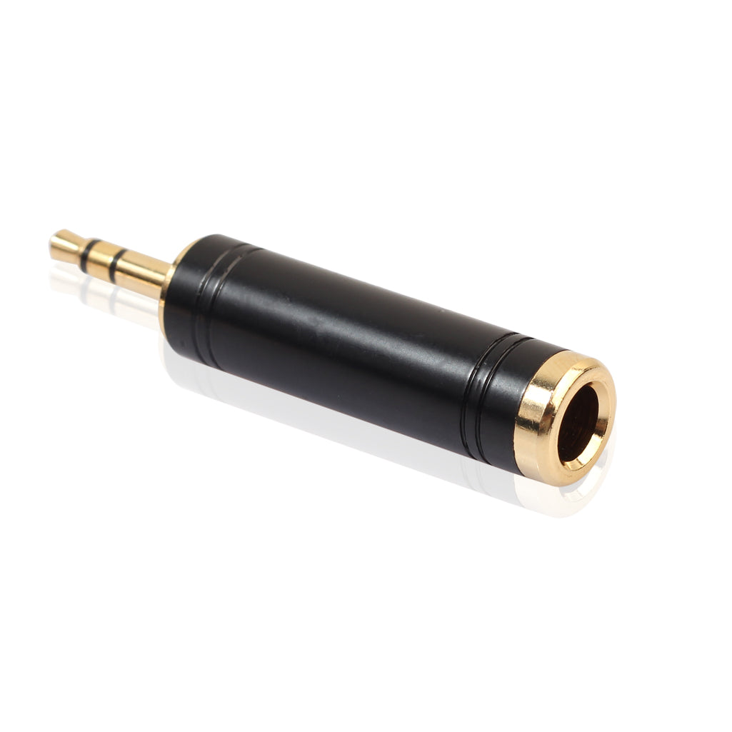 REXLIS Gold Plated 3.5mm Male to 6.35mm Female Stereo Audio Adapter