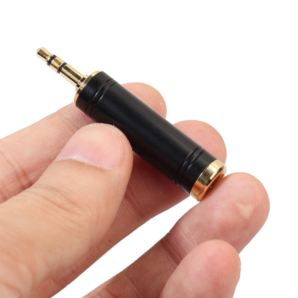 REXLIS Gold Plated 3.5mm Male to 6.35mm Female Stereo Audio Adapter