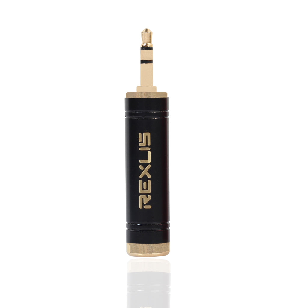 REXLIS Gold Plated 3.5mm Male to 6.35mm Female Stereo Audio Adapter