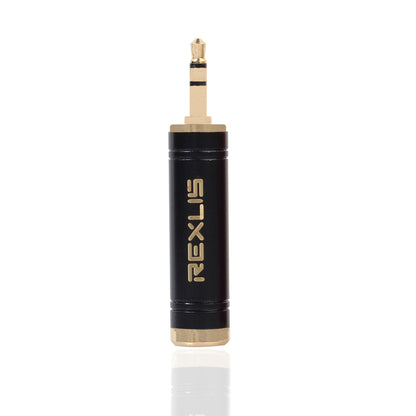REXLIS Gold Plated 3.5mm Male to 6.35mm Female Stereo Audio Adapter