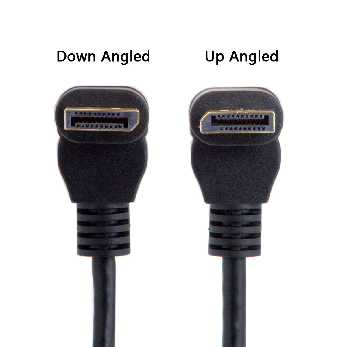 0.3M CY DP-015-DN DisplayPort Male to Female 90 Degree Up Angled Extension Cable