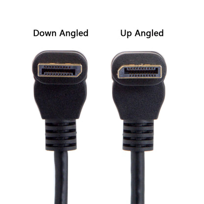 0.3M CY DP-015-DN DisplayPort Male to Female 90 Degree Up Angled Extension Cable