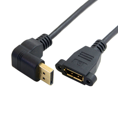 0.3M CY DP-015-DN DisplayPort Male to Female 90 Degree Up Angled Extension Cable