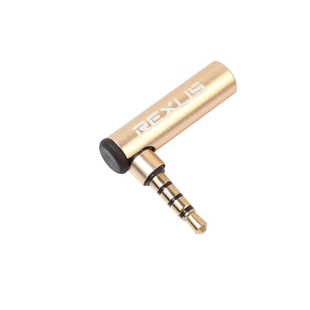 3.5mm Male to Female 90 Degree Right Angle Audio Adapter for Microphone Jack Stereo Connector