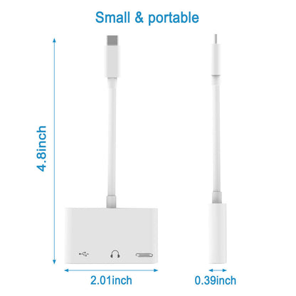 Type C to 3.5mm Headphone Jack OTG Adapter Converter USB-C to Music Audio OTG Card Reader