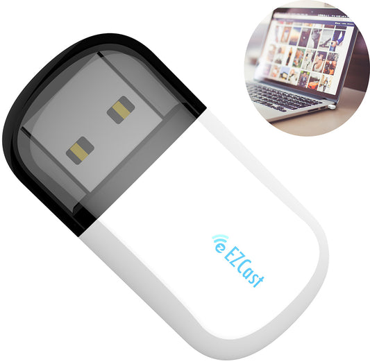 EZC-5200BS USB WiFi Wireless Adapter 2.4G &amp; 5G Dual Band Bluetooth 4.2 + Dirver-free