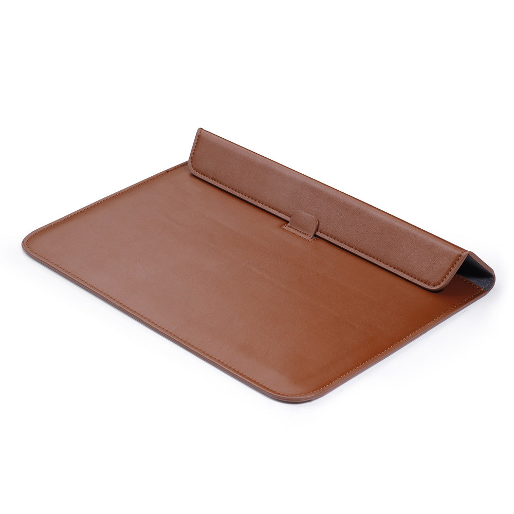 Envelop Leather Laptop Sleeve Cover with Stand for MacBook 12-inch/Air 11.6-inch
