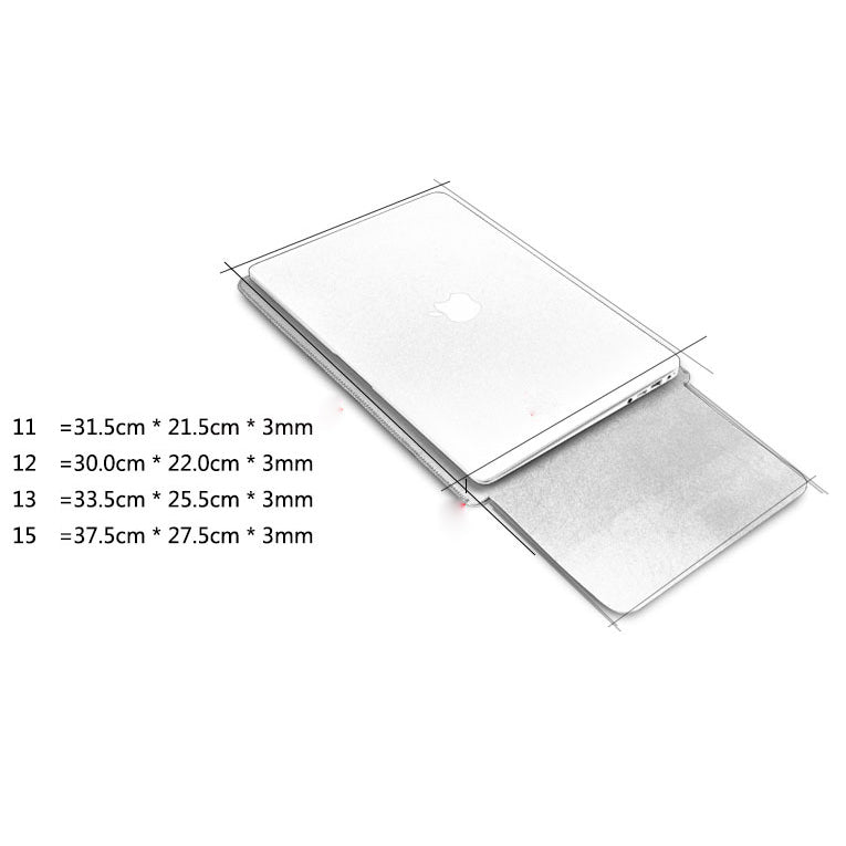 SOYAN Leather Sleeve Pouch with Mouse Pad for MacBook 12-inch with Retina Display (2015)