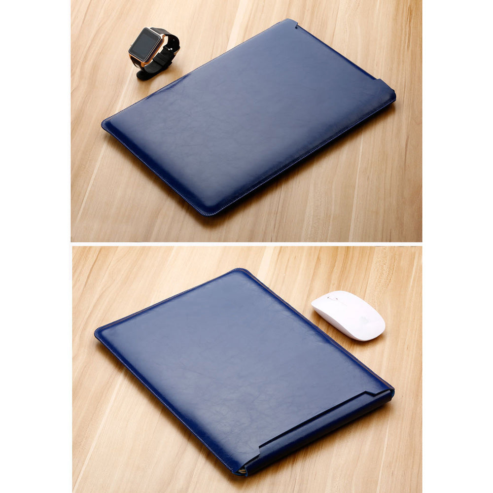 SOYAN Leather Sleeve Pouch with Mouse Pad for MacBook 12-inch with Retina Display (2015)