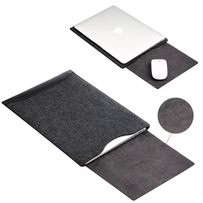 SOYAN 2-in-1 Anti-scratch Leather Pouch Case and Mouse Pad for MacBook 12-inch with Retina Display