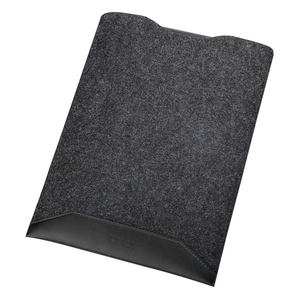 SOYAN 2-in-1 Anti-scratch Leather Pouch Case and Mouse Pad for MacBook 12-inch with Retina Display