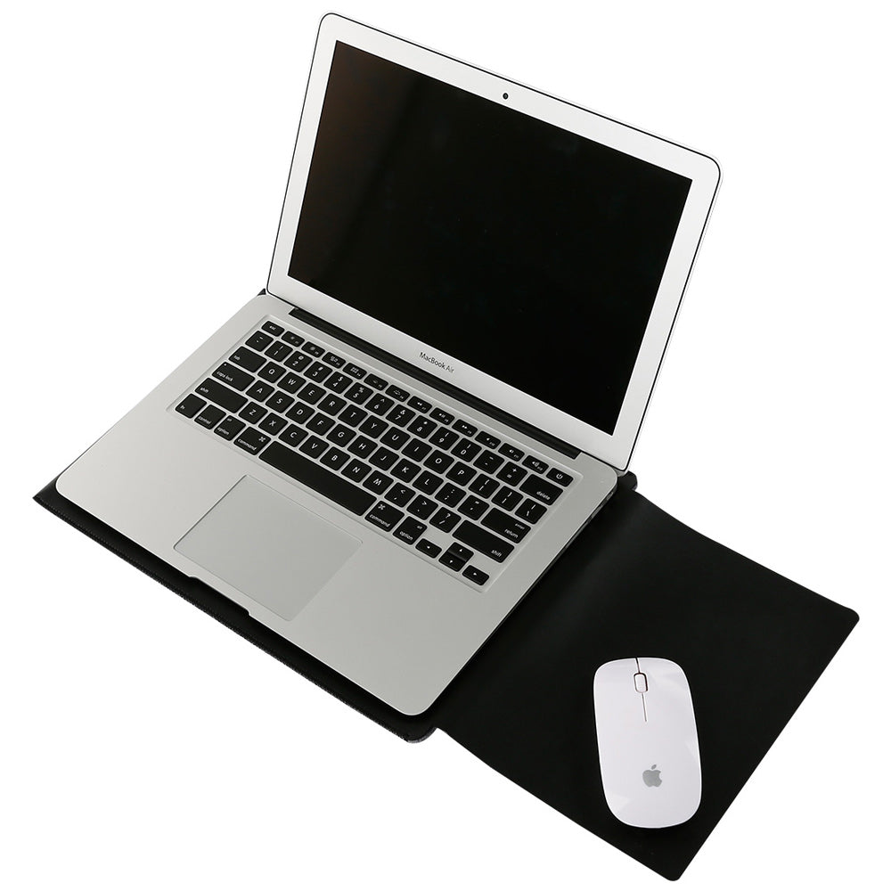 SOYAN 2-in-1 Anti-scratch Leather Pouch Case and Mouse Pad for MacBook 12-inch with Retina Display