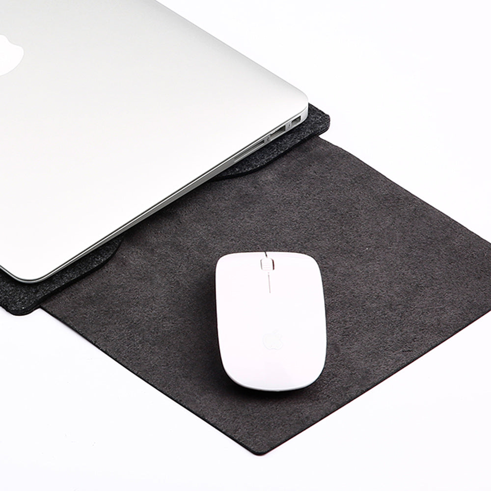 SOYAN 2-in-1 Anti-scratch Leather Pouch Case and Mouse Pad for MacBook 12-inch with Retina Display