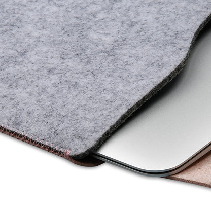 SOYAN 2-in-1 Anti-scratch Leather Pouch Case and Mouse Pad for MacBook 12-inch with Retina Display