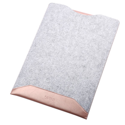 SOYAN 2-in-1 Anti-scratch Leather Pouch Case and Mouse Pad for MacBook 12-inch with Retina Display