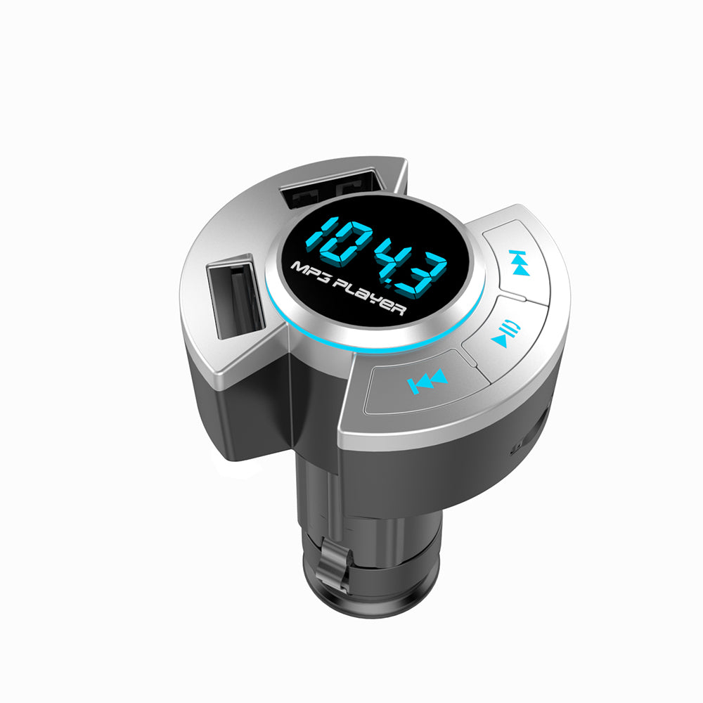 Multifunction Car Bluetooth MP3 Player Dual USB Car Charger Support TF Card/U Disk