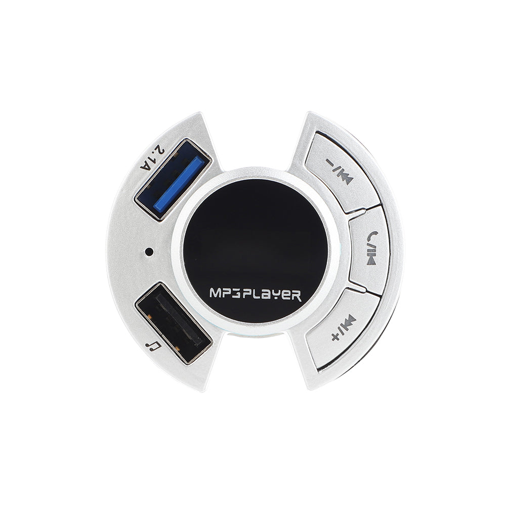 Multifunction Car Bluetooth MP3 Player Dual USB Car Charger Support TF Card/U Disk