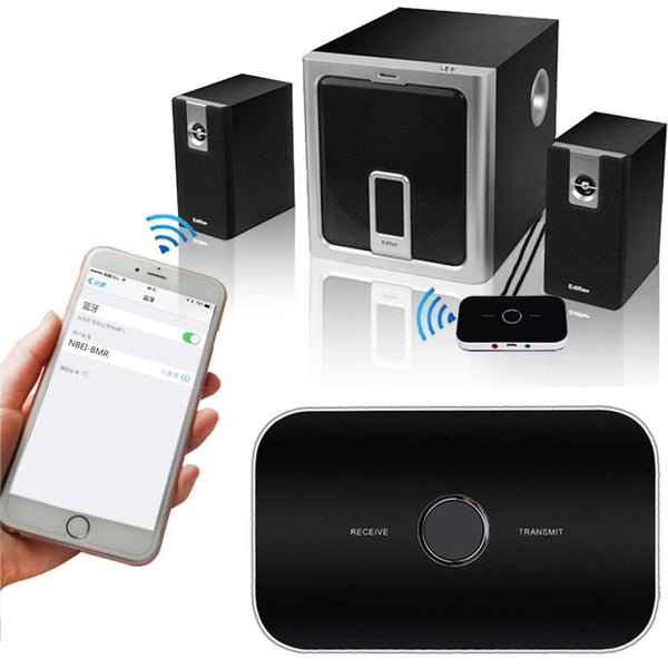 Bluetooth 4.0 Transmitter Receiver 2-in-1 3.5mm Wireless Audio Adapter for TV / Home Stereo System etc.