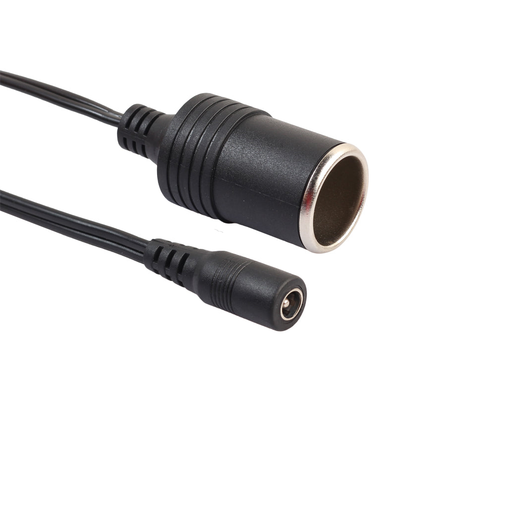 12-24V Female Car Cigarette Lighter Socket to DC5521 Female Power Adapter Cable