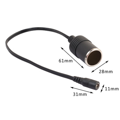 12-24V Female Car Cigarette Lighter Socket to DC5521 Female Power Adapter Cable