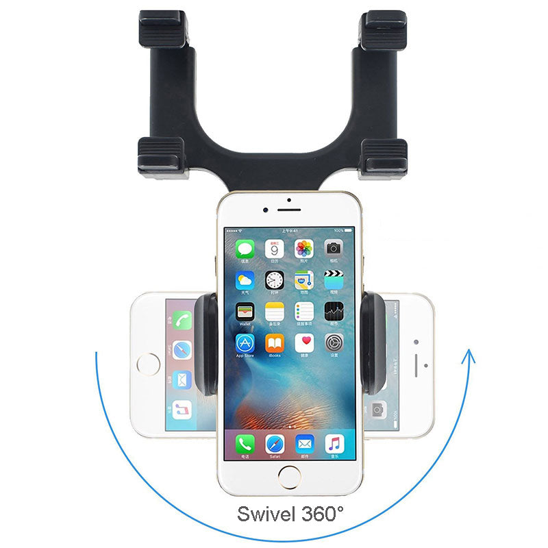 Universal Car Rearview Mirror Mount Phone Holder for iPhone Samsung Huawei GPS Smartphones