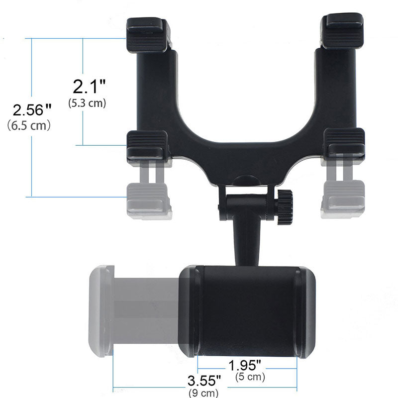 Universal Car Rearview Mirror Mount Phone Holder for iPhone Samsung Huawei GPS Smartphones