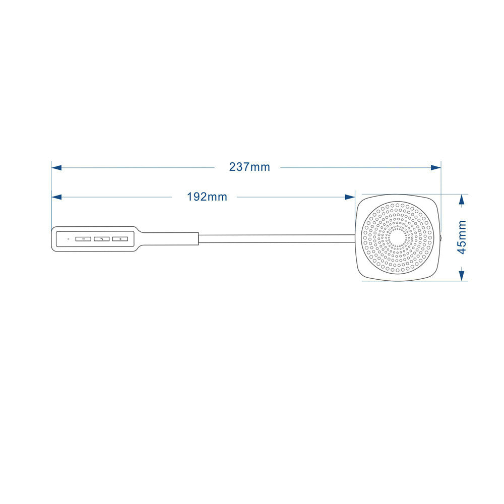 MH03 Motorcycle Helmet Bluetooth Headset Hands-free Mic Motorbike Headphone for Music GPS