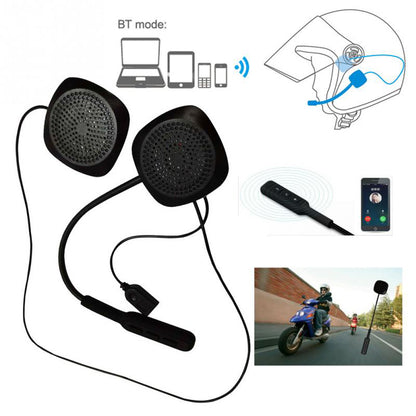 MH03 Motorcycle Helmet Bluetooth Headset Hands-free Mic Motorbike Headphone for Music GPS
