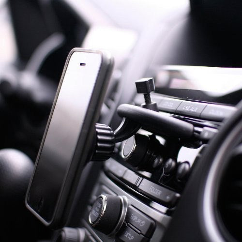 Swivel Ball-head Magnetic Car CD Slot Mount Holder w/ Quick-snap for iPhone 6 5s 5 4s 4