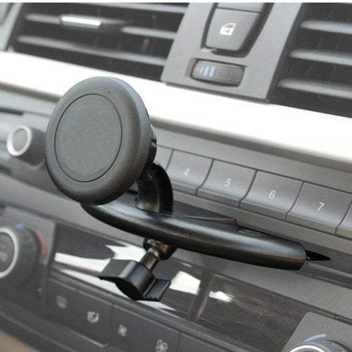 Swivel Ball-head Magnetic Car CD Slot Mount Holder w/ Quick-snap for iPhone 6 5s 5 4s 4