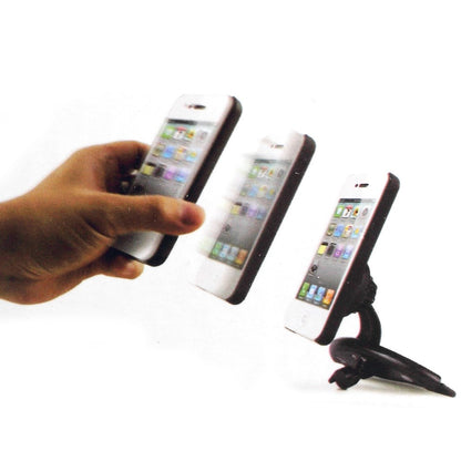 Swivel Ball-head Magnetic Car CD Slot Mount Holder w/ Quick-snap for iPhone 6 5s 5 4s 4