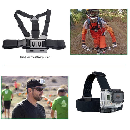 39 in 1 Gopro Accessories Kit with Chest Belt, Headstrap and Monopod for GoPro Hero 4/3+/3/2/1 SJCAM SJ5000+/5000WIFI/5000/4000+/4000WIFI/4000/3000/2000/1000 Xiaomi Yi