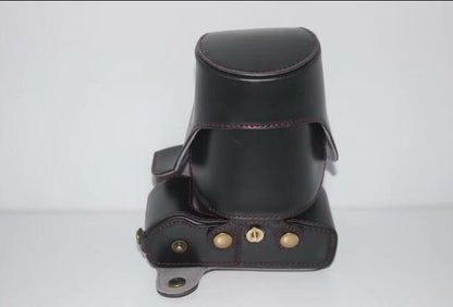 PU Leather Camera Protective Pouch Bag + Strap + Camera Lens Bag for Olympus EM5II / E-M5 Mark II