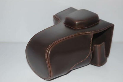 PU Leather Camera Protective Pouch Bag + Strap + Camera Lens Bag for Olympus EM5II / E-M5 Mark II