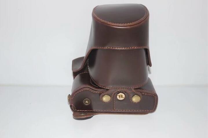 PU Leather Camera Protective Pouch Bag + Strap + Camera Lens Bag for Olympus EM5II / E-M5 Mark II