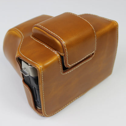 PU Leather Half Camera Case Cover for Fujifilm Fuji X-T200