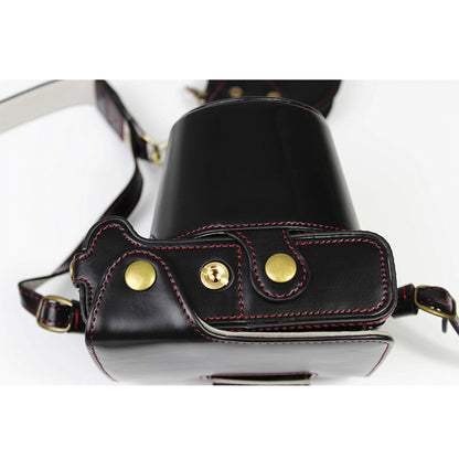 PU Leather Half Camera Case Cover for Fujifilm Fuji X-T200