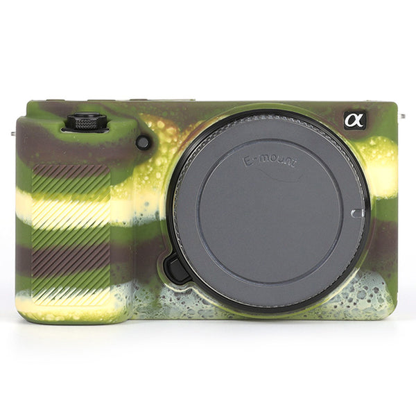 For Sony ZV-E10 ILDC Silicone Cover Anti-slip Dust-proof Anti-collision Silicone Camera Protective Cover