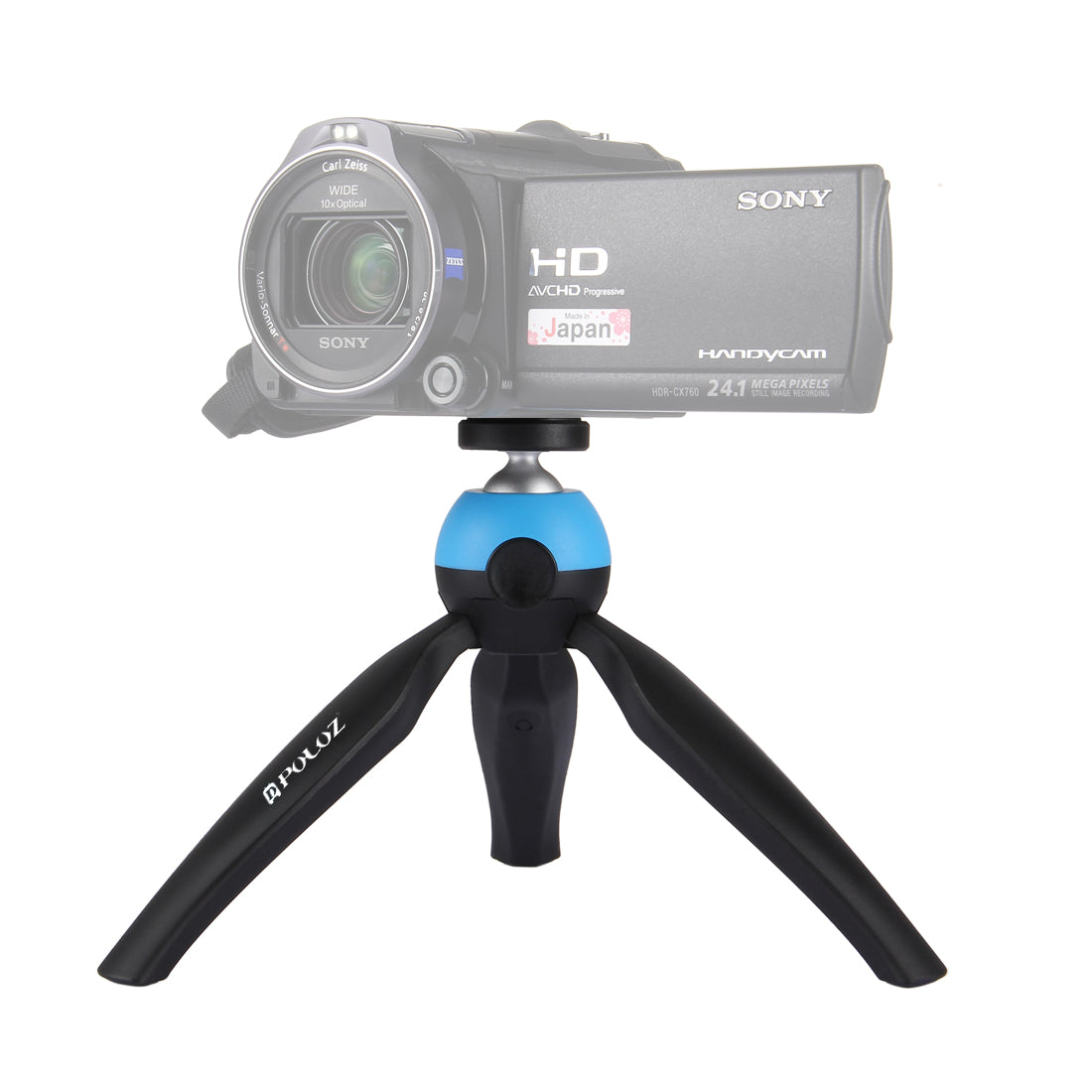 PULUZ PU361 Mini Tripod Mount with 360 Degree Ball Head for GoPro DSLR Cameras