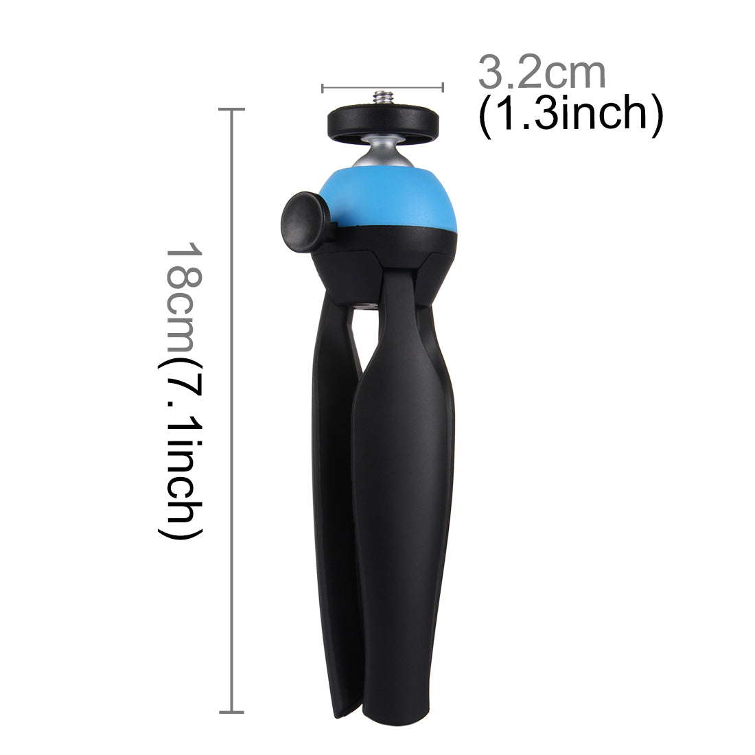 PULUZ PU361 Mini Tripod Mount with 360 Degree Ball Head for GoPro DSLR Cameras