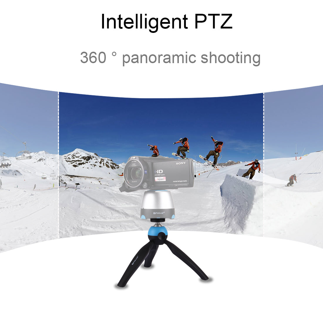 PULUZ PU361 Mini Tripod Mount with 360 Degree Ball Head for GoPro DSLR Cameras