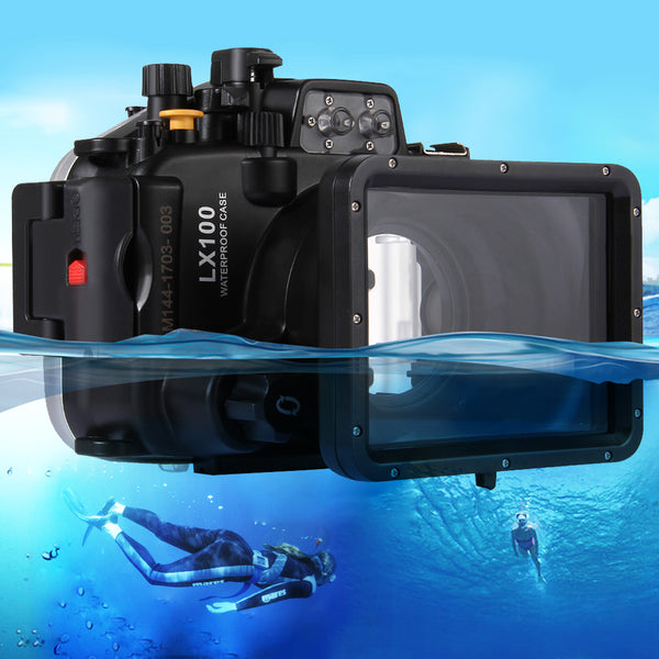 PULUZ Pu7009 40m Underwater Camera Waterproof Housing Case for Panasonic LUMIX DMC-LX100