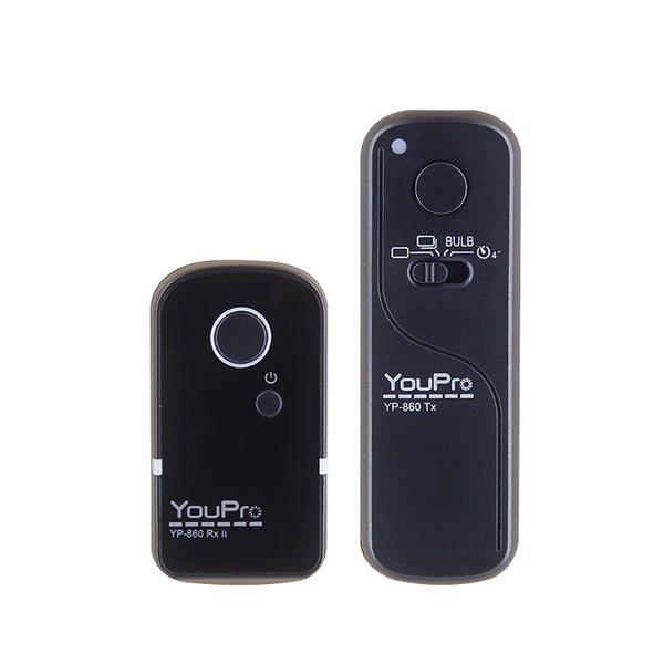 YP-860 II 2.4G Wireless Remote Control Transmitter Receiver Shutter with DCO Port for Canon Nikon Sony etc. Camera
