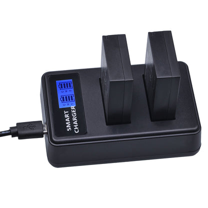 LCD Display Two-Channel LP-E12 USB Battery Charger for Canon EOS M M10 M50 M100 etc