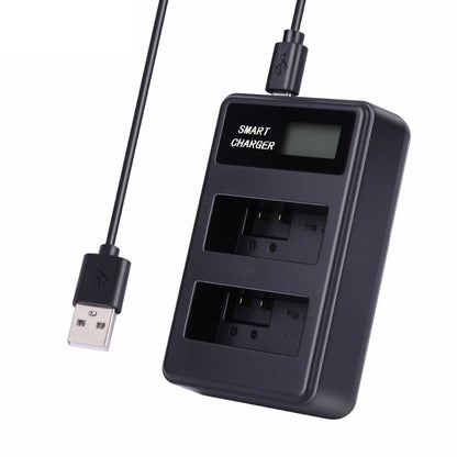 LCD Display 2-Channel DMW-BMB9E USB Battery Charger for Panasonic Lumix DMC-FZ80, DMC-FZ82, DMC-FZ40 etc