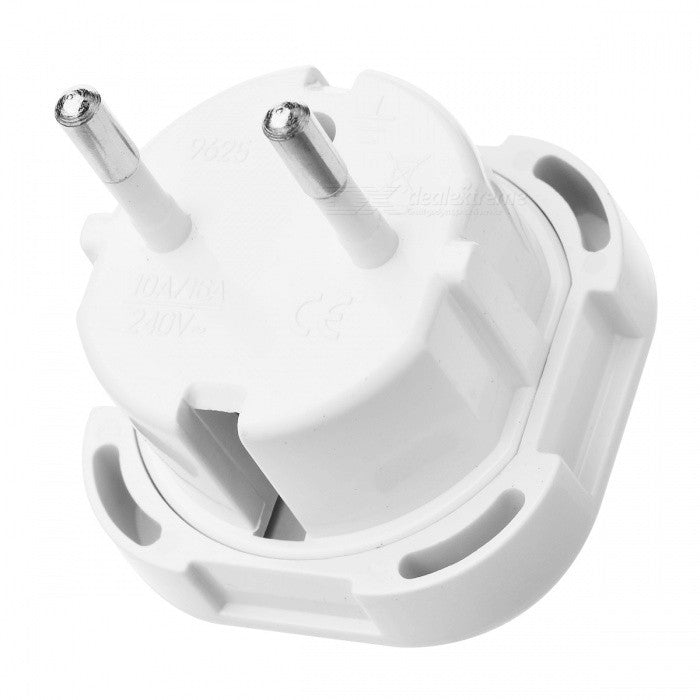 10Pcs/Set EU to UK AC Power Travel Adapter Plug Converter with Safety Shutter- White