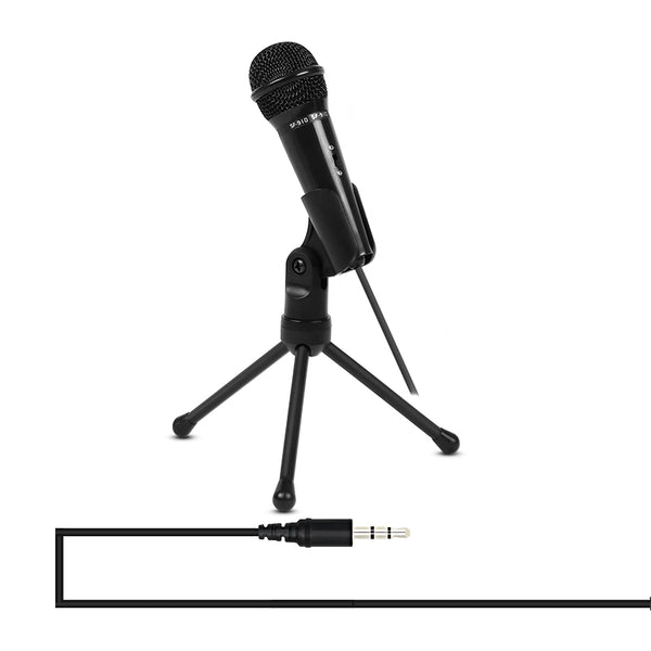 YANMAI SF-910 3.5mm Professional Condenser Microphone with Tripod Stand for PC