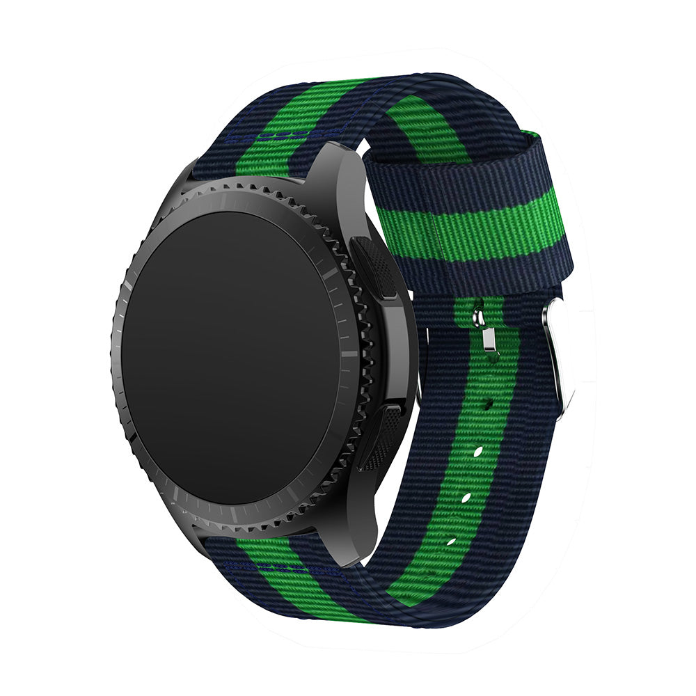 22mm Woven Nylon Adjustable Replacement Watch Band for Samsung Gear S3 Frontier / Classic