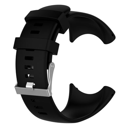 Flexible Silicone Watch Strap with Installation Tools for Suunto Core All Black