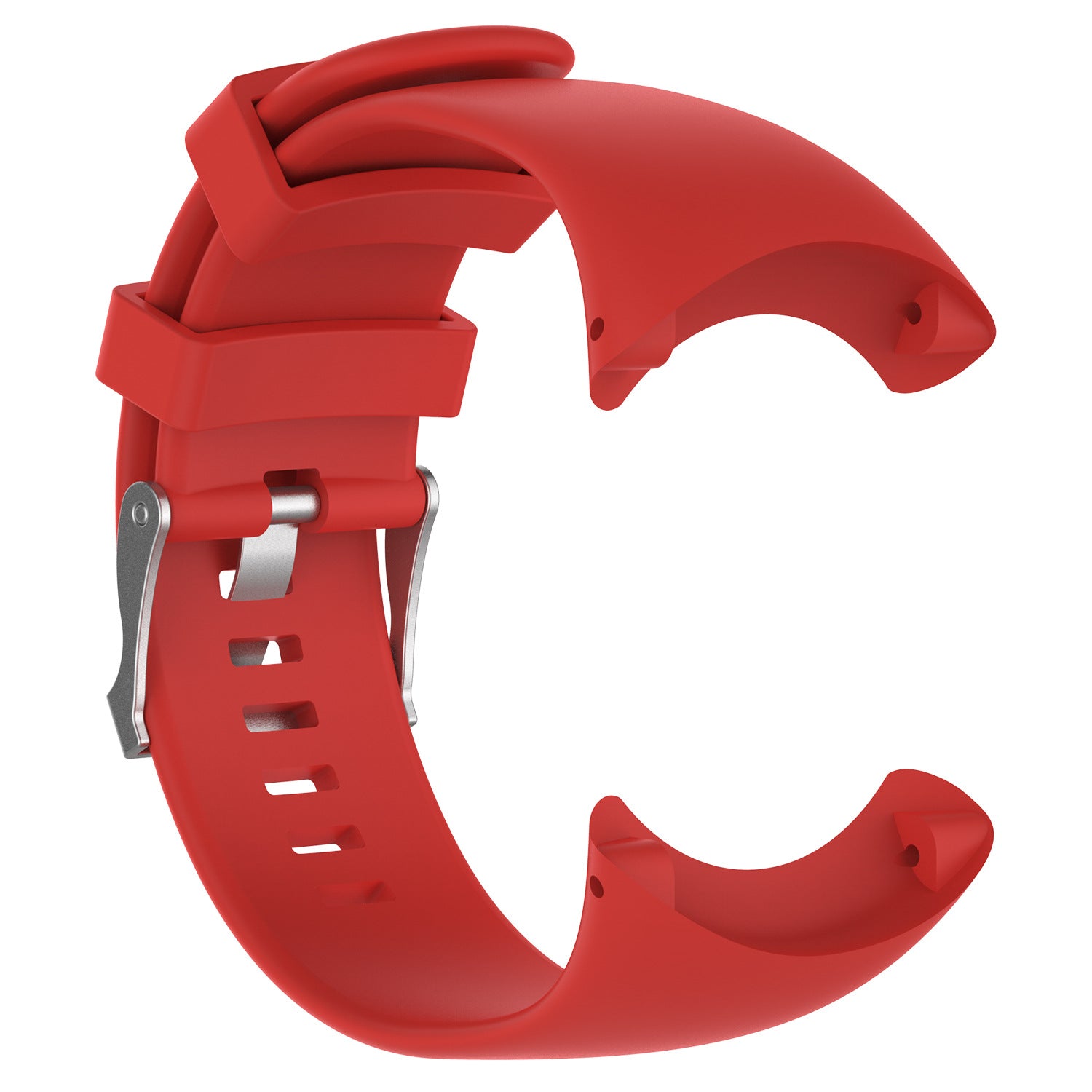 Flexible Silicone Watch Strap with Installation Tools for Suunto Core All Black